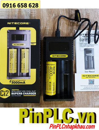 Nitecore Ci2 - kèm 01 pin sạc Nitecore NL2140 (21700 Lithium 3.7v 4000mAh /Dòng xả 40A) chính hãng